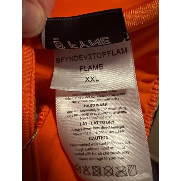 NWT Victorias Secret B Fyne Orange Anika Top Size XXL - Picture 4 of 5